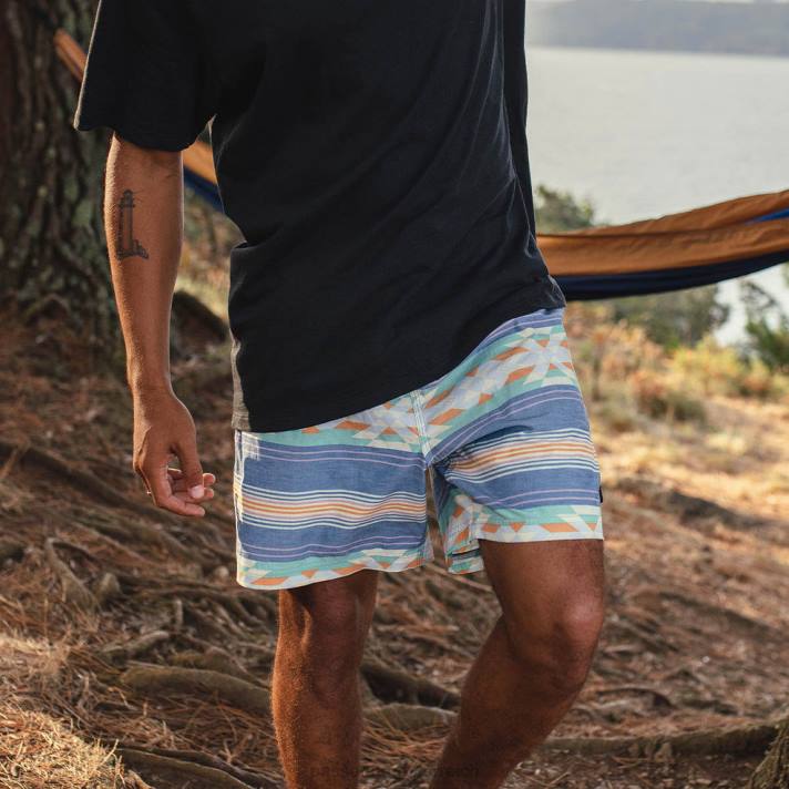Passenger Männer Ponoma Organic Allzweck-Badeshorts mit weichem Kobaltmuster 0BP2319 Kleidung Kobalt