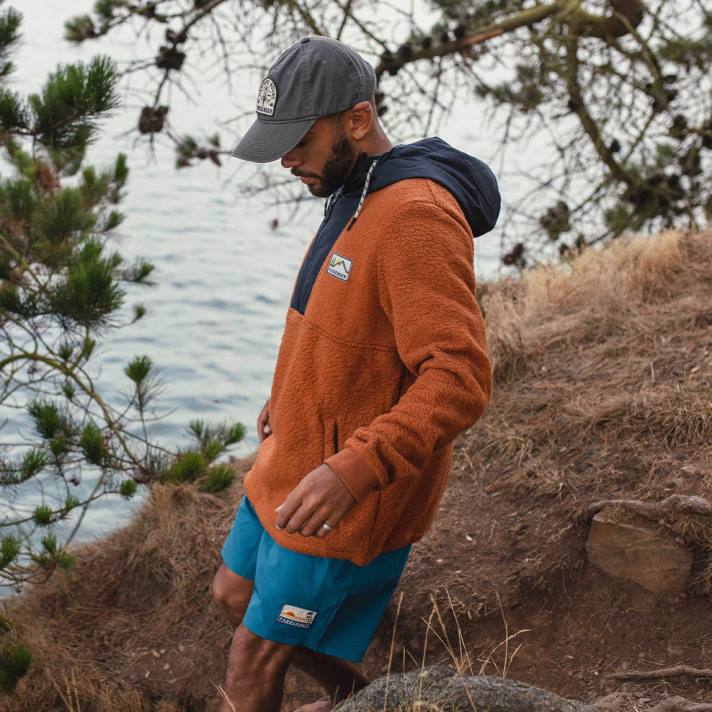 Passenger Männer Ponoma recycelte Allzweck-Badeshorts in Blaukoralle 0BP2293 Kleidung Blau