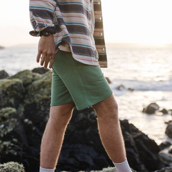 Passenger Männer Sacramento Hanf Jog Short Dark Ivy 0BP2326 Kleidung Efeu