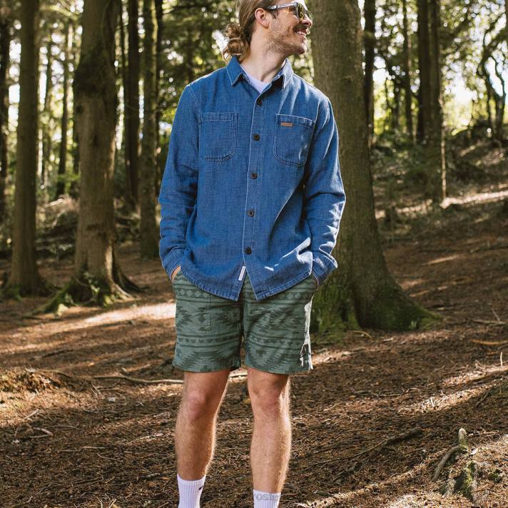 Passenger Männer Topanga-Shorts aus recyceltem Cord, Dark Ivy Adrift 0BP2287 Kleidung Efeu