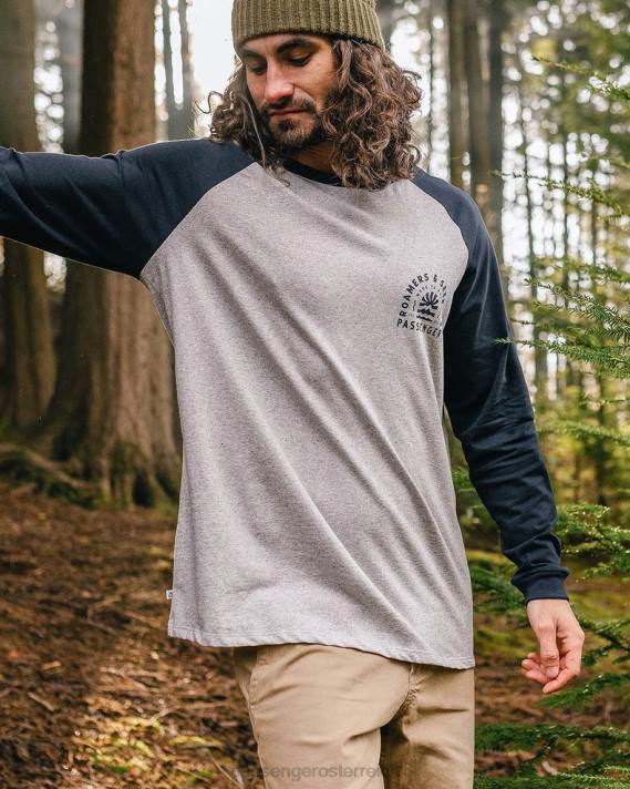 Passenger Männer Evenfall LS-T-Shirt aus recycelter Baumwolle in tiefem Marineblau 0BP2216 Kleidung Marine