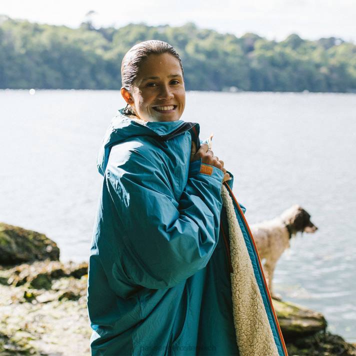 Passenger Männer Eskapismus-Wickelmantel mit recyceltem Sherpa-Futter, Ritterspornblau 0BP2646 Kleidung Blau