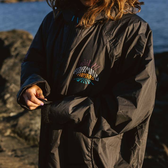 Passenger Männer Roaming Nomads recycelter, mit Sherpa gefütterter Wickelmantel Phantom 0BP26 Kleidung Phantom