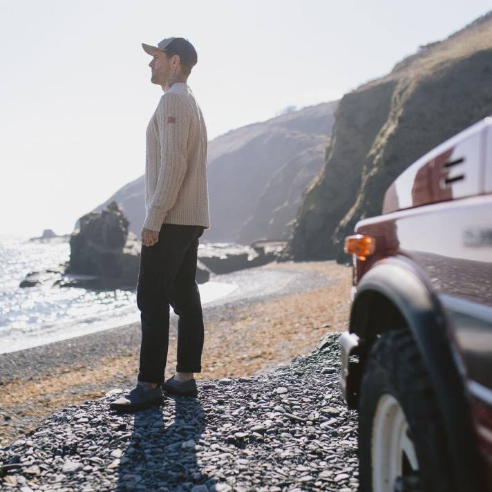 Passenger Männer Drifter Strickpullover Haferflocken 0BP2206 Kleidung Haferflocken