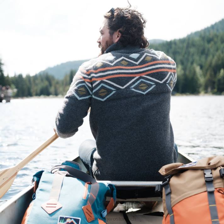 Passenger Männer Ember-Strickpullover in verblasstem Schwarz 0BP2199 Kleidung Schwarz
