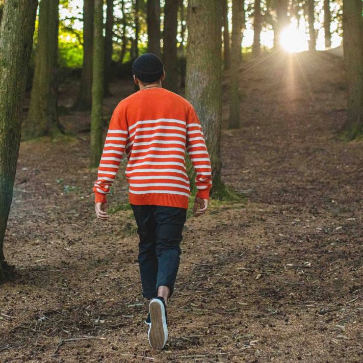 Passenger Männer Espen-Strickpullover Picante Orange 0BP2213 Kleidung orange