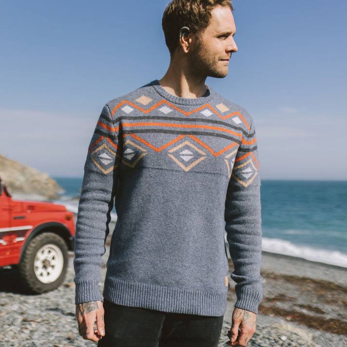 Passenger Männer Fireside-Strickpullover in Steinblau 0BP2205 Kleidung Blau
