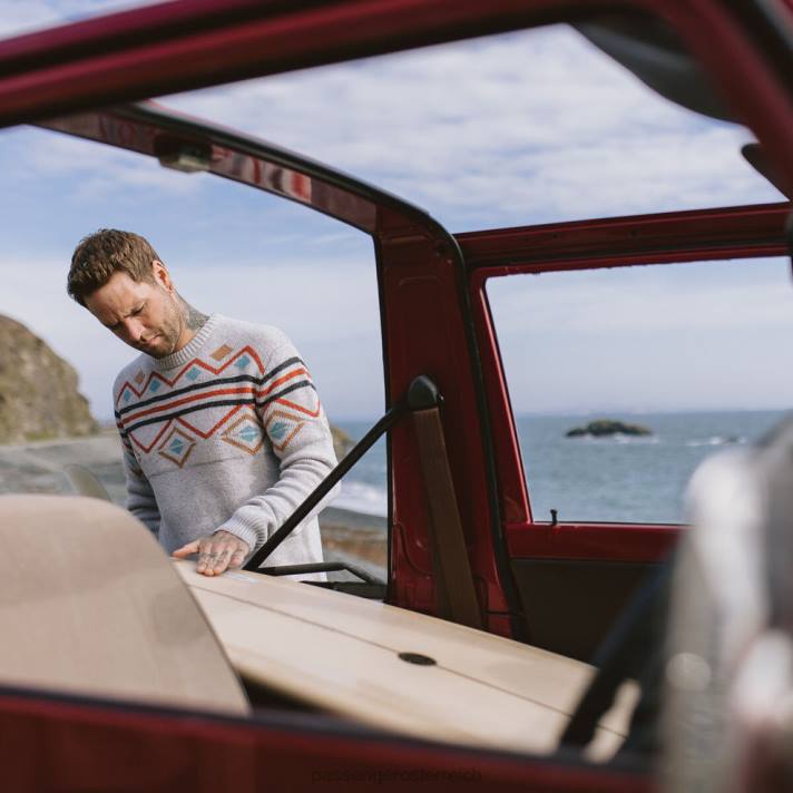 Passenger Männer Kamin-Strickpullover Birke 0BP2204 Kleidung Birke