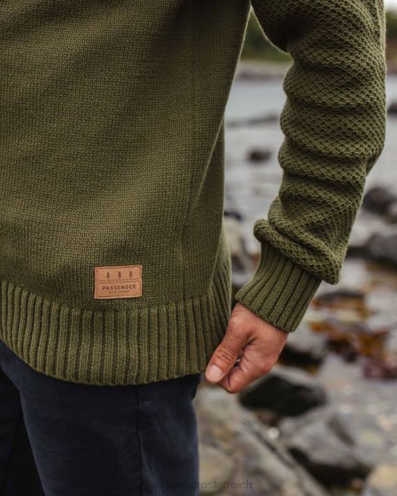 Passenger Männer Swell Strickpullover Khaki 0BP2198 Kleidung khaki