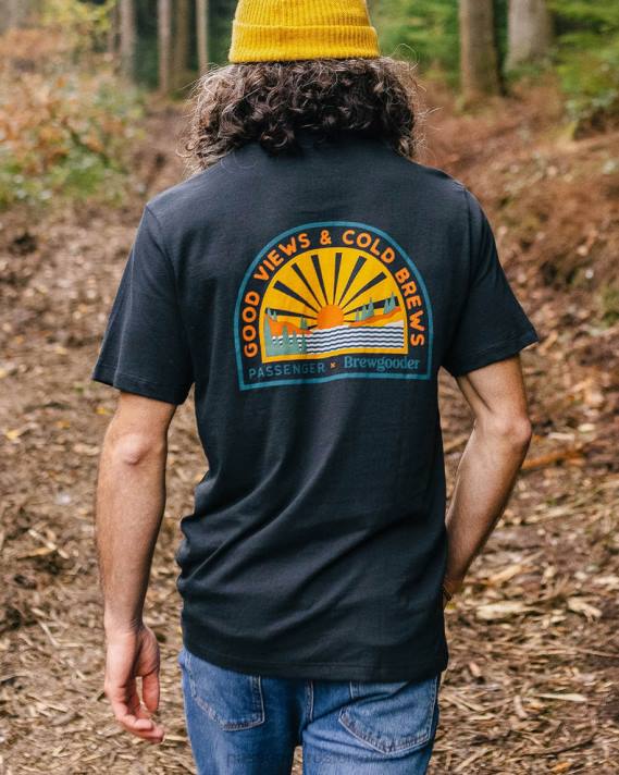 Passenger Männer Brews & Views T-Shirt x Brewgooder schwarz 0BP2348 Kleidung Schwarz