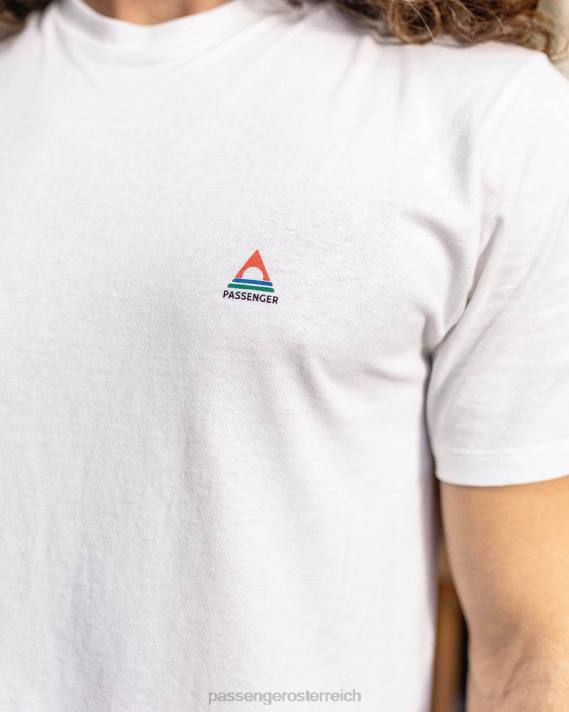 Passenger Männer Klassisches T-Shirt aus recycelter Baumwolle mit Logo in Weiß 0BP2342 Kleidung Weiß