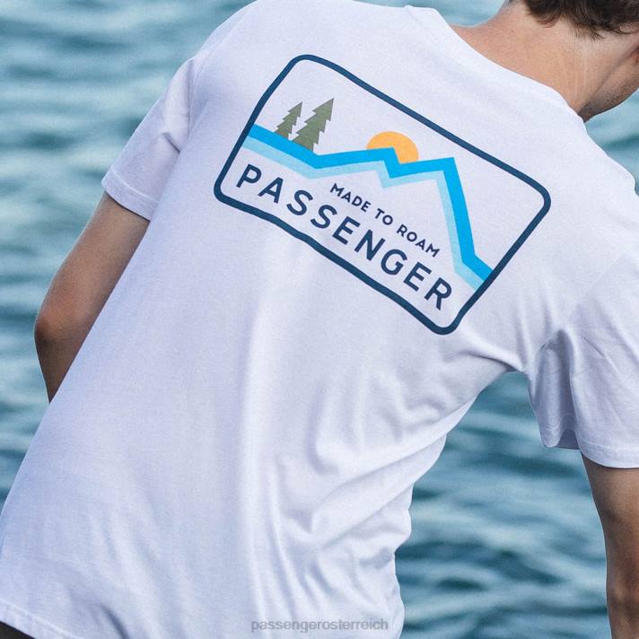 Passenger Männer Made to Roam T-Shirt aus recycelter Baumwolle in Weiß 0BP2376 Kleidung Weiß
