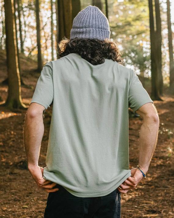 Passenger Männer Natur-T-Shirt aus recycelter Baumwolle, Pistazie 0BP2365 Kleidung Pistazie