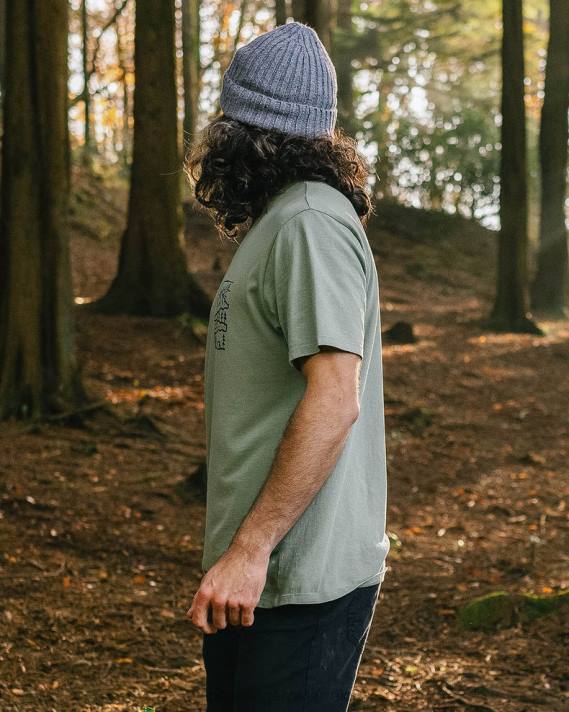 Passenger Männer Natur-T-Shirt aus recycelter Baumwolle, Pistazie 0BP2365 Kleidung Pistazie