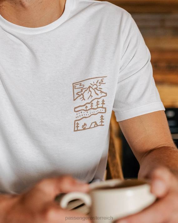 Passenger Männer Natur-T-Shirt aus recycelter Baumwolle, weiß 0BP2361 Kleidung Weiß