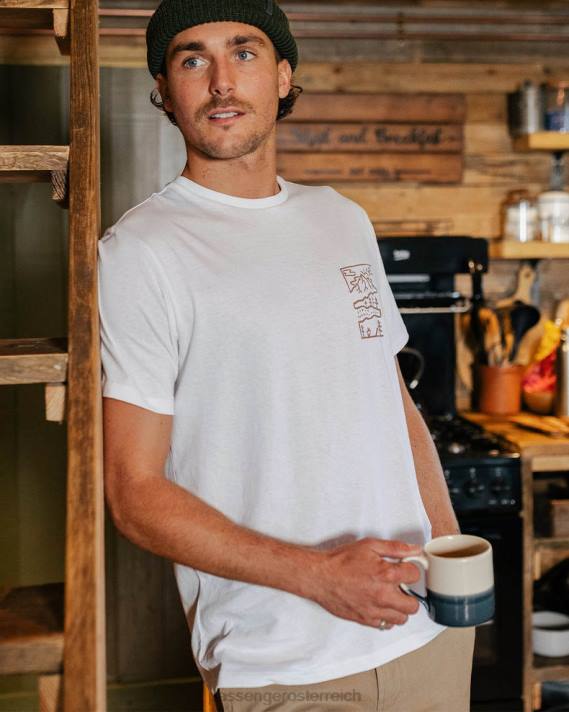 Passenger Männer Natur-T-Shirt aus recycelter Baumwolle, weiß 0BP2361 Kleidung Weiß