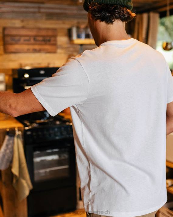 Passenger Männer Natur-T-Shirt aus recycelter Baumwolle, weiß 0BP2361 Kleidung Weiß
