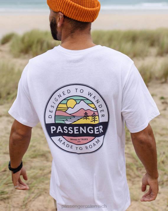 Passenger Männer Odyssey T-Shirt aus recycelter Baumwolle weiß 0BP2345 Kleidung Weiß