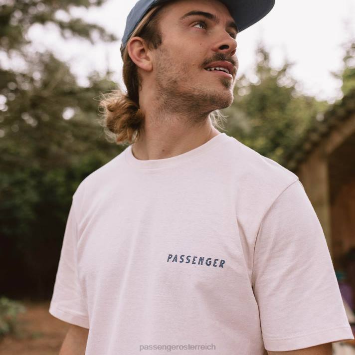 Passenger Männer Social Club T-Shirt aus recycelter Baumwolle Birke 0BP2382 Kleidung Birke