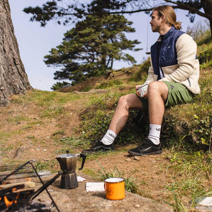 Passenger Männer Fogtrail Full Zip recyceltes Sherpa-Fleece Haferflocken 0BP248 Kleidung Haferflocken