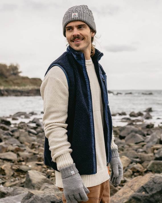 Passenger Männer Canyon recycelte hochflorige Sherpa-Weste in tiefem Marineblau 0BP235 Kleidung Marine