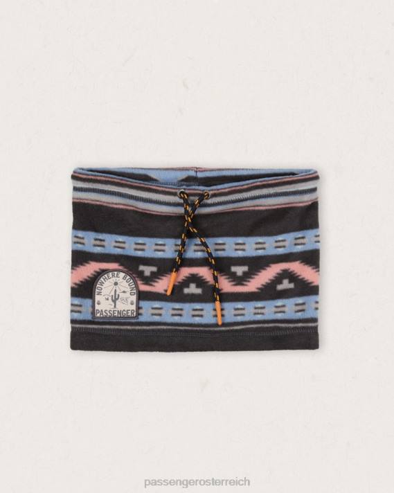 Passenger Männer Tor-Snood aus recyceltem Polarfleece, tiefes Marineblau, Vintage-Geo 0BP2420 Kopfbedeckung Marine