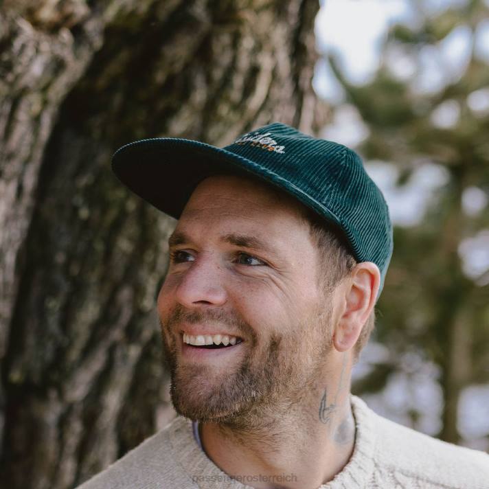 Passenger Männer Außenseiter-Kappe aus recycelter Baumwolle in Sturmgrün 0BP2480 Kopfbedeckung Grün