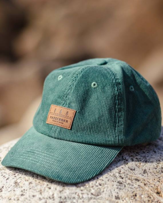 Passenger Männer Canopy Snapback-Kappe aus recyceltem Cord Deep Sea 0BP2455 Kopfbedeckung Meer