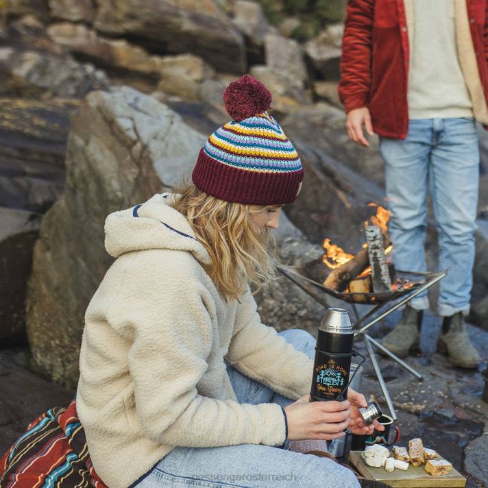 Passenger Männer Gipfelbommelmütze Lila Berg 0BP2430 Kopfbedeckung lila