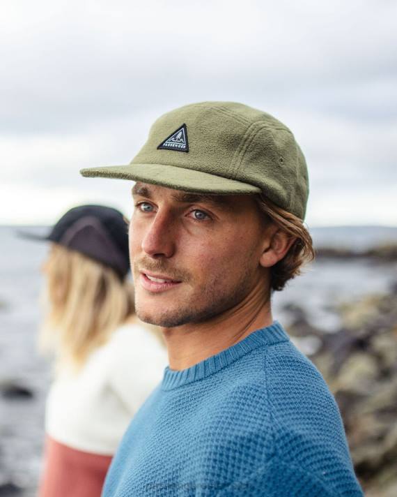 Passenger Männer Mütze aus recyceltem Polarfleece aus Kiefernholz, Khaki 0BP2447 Kopfbedeckung khaki