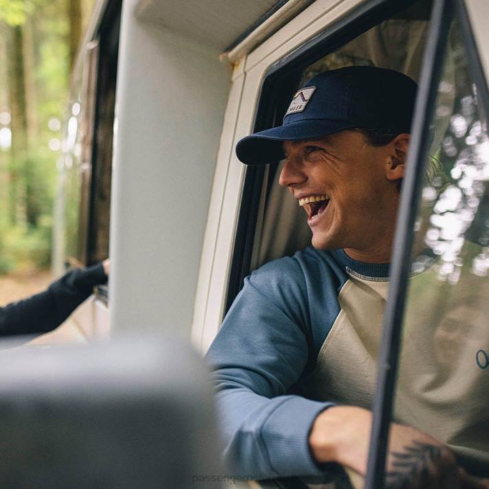 Passenger Männer Tristate-Snapback-Kappe aus recycelter Baumwolle in Ensignblau 0BP2471 Kopfbedeckung Blau