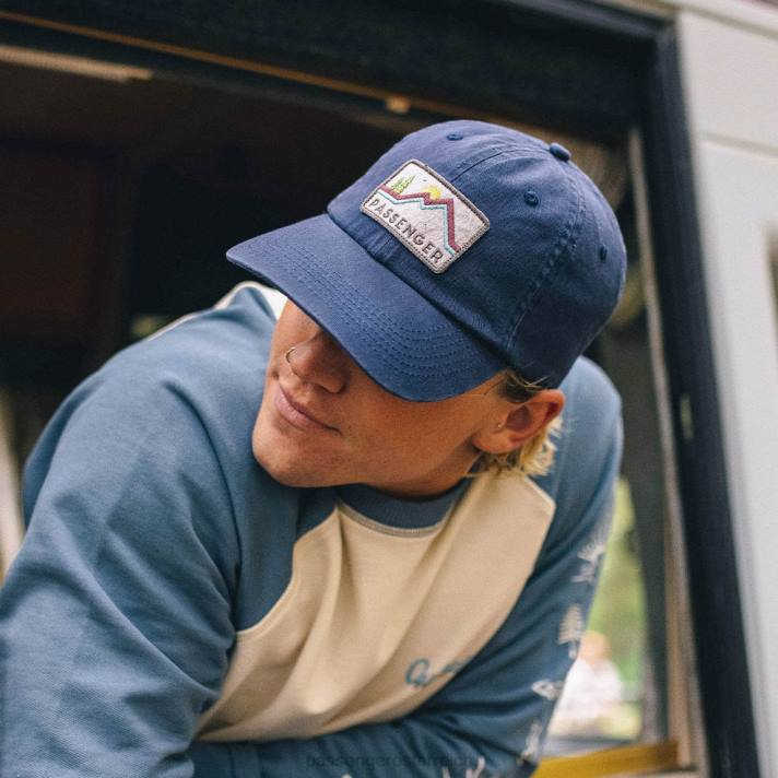 Passenger Männer Tristate-Snapback-Kappe aus recycelter Baumwolle in Ensignblau 0BP2471 Kopfbedeckung Blau