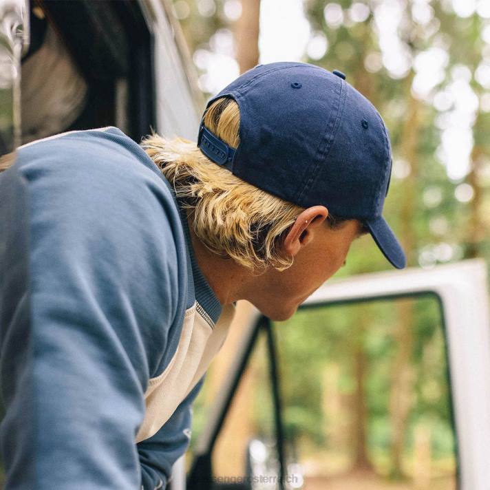 Passenger Männer Tristate-Snapback-Kappe aus recycelter Baumwolle in Ensignblau 0BP2471 Kopfbedeckung Blau