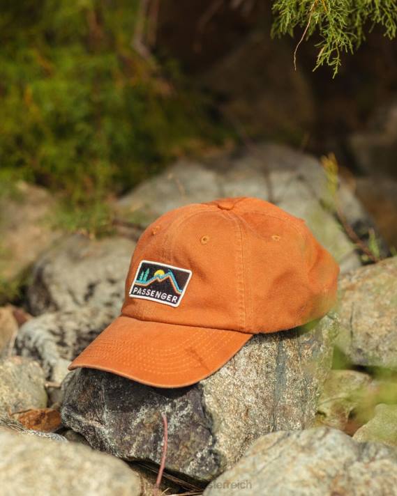 Passenger Männer Tristate-Snapback-Kappe aus recycelter Baumwolle mit glasiertem Ingwer 0BP2456 Kopfbedeckung glasiert