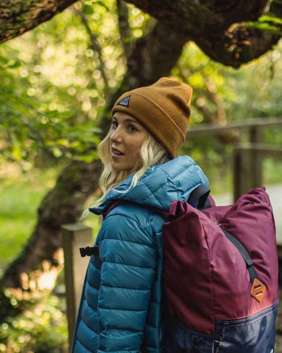 Passenger Männer Core recycelte High-Top-Mütze goldbraun 0BP2403 Kopfbedeckung braun