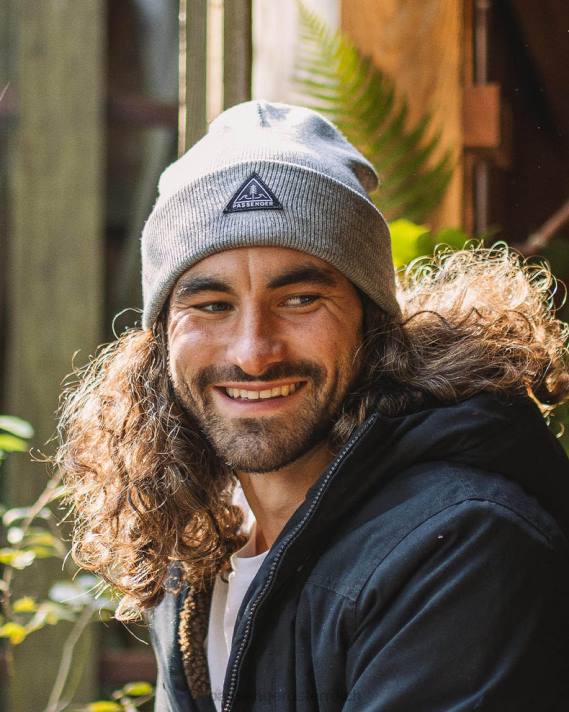 Passenger Männer Core recycelte High-Top-Mütze in Graumeliert 0BP2397 Kopfbedeckung grau