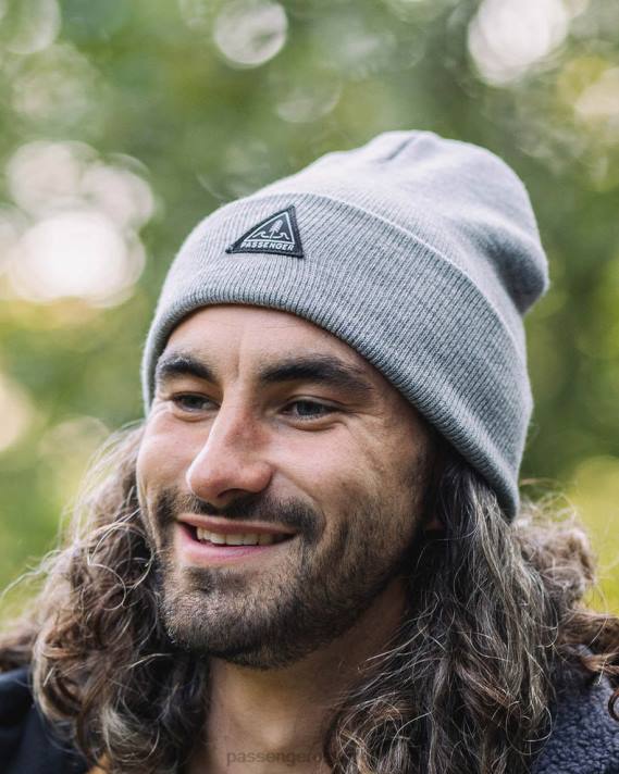 Passenger Männer Core recycelte High-Top-Mütze in Graumeliert 0BP2397 Kopfbedeckung grau