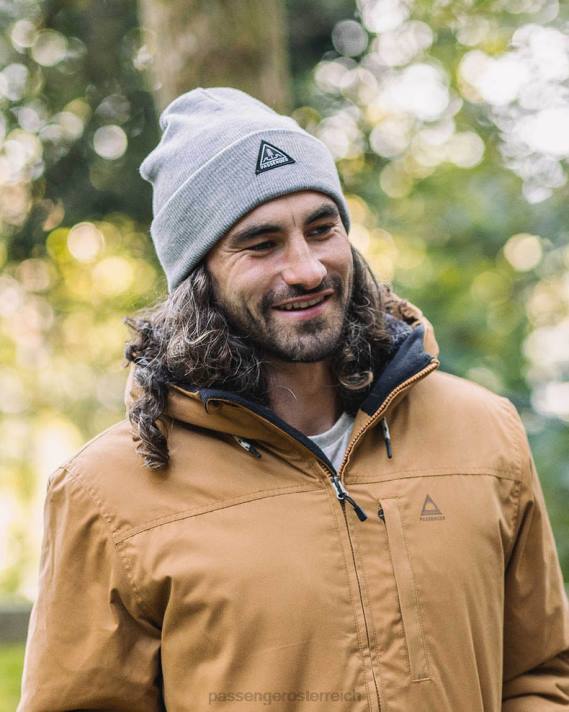 Passenger Männer Core recycelte High-Top-Mütze in Graumeliert 0BP2397 Kopfbedeckung grau