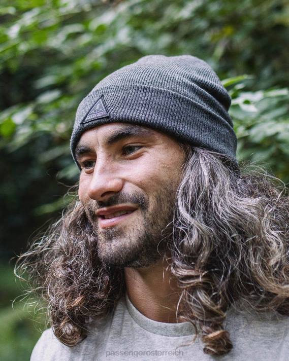 Passenger Männer Core recycelte Low-Top-Mütze in Holzkohle 0BP2389 Kopfbedeckung Holzkohle