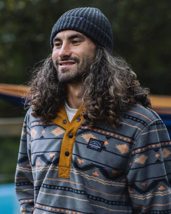 Passenger Männer Fisherman recycelte Beanie-Holzkohle 0BP2400 Kopfbedeckung Holzkohle