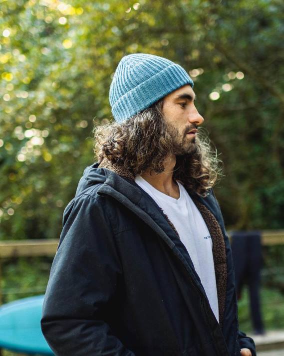 Passenger Männer Fisherman recycelte Mütze aus blauem Stahl 0BP2405 Kopfbedeckung Blau