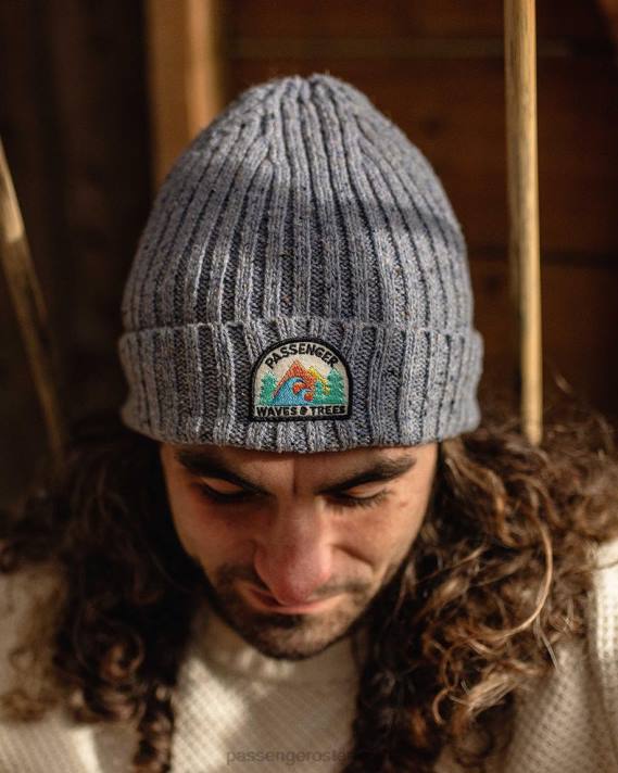 Passenger Männer Katira Rippstrickmütze Cloudy Sky Marl 0BP2412 Kopfbedeckung Mergel