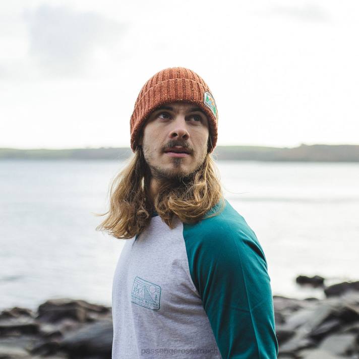 Passenger Männer Katira Rippstrickmütze Picante Rot 0BP2432 Kopfbedeckung Rot