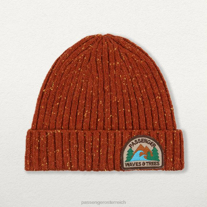 Passenger Männer Katira Rippstrickmütze Picante Rot 0BP2432 Kopfbedeckung Rot