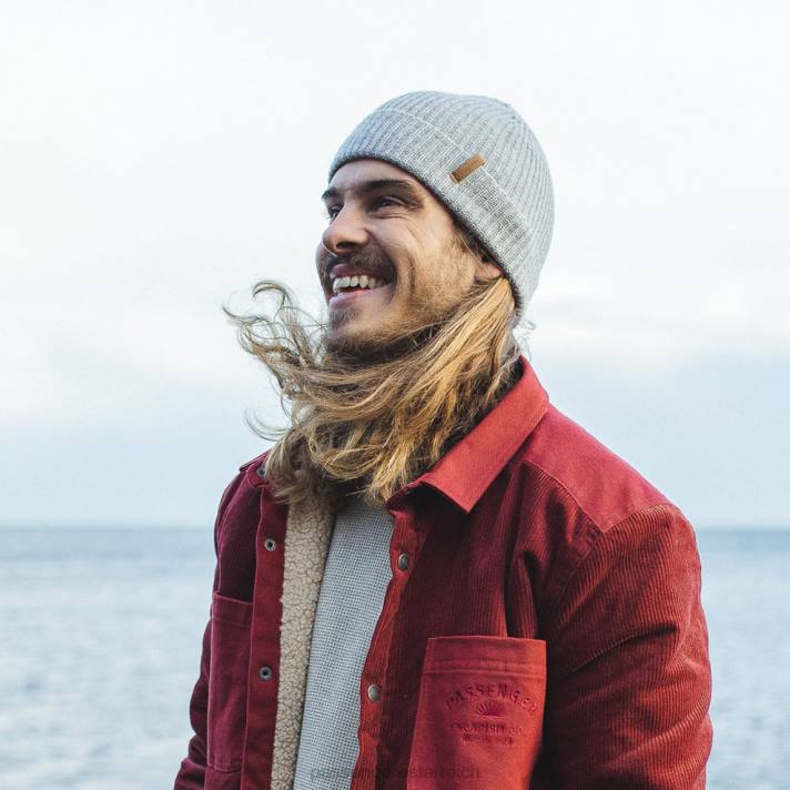 Passenger Männer Kompassmütze hellgrau 0BP2429 Kopfbedeckung grau