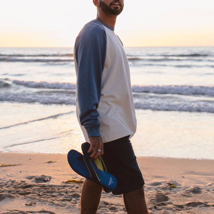 Passenger Männer Laguna Flip-Flops Ascheblau 0BP2493 Schuhwerk Blau