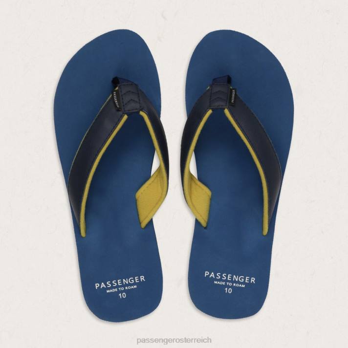 Passenger Männer Laguna Flip-Flops Ascheblau 0BP2493 Schuhwerk Blau