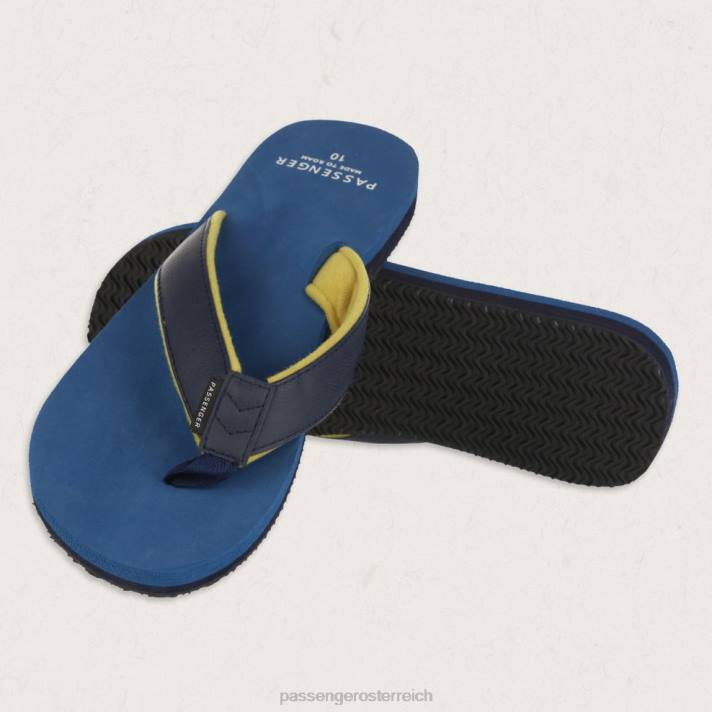 Passenger Männer Laguna Flip-Flops Ascheblau 0BP2493 Schuhwerk Blau