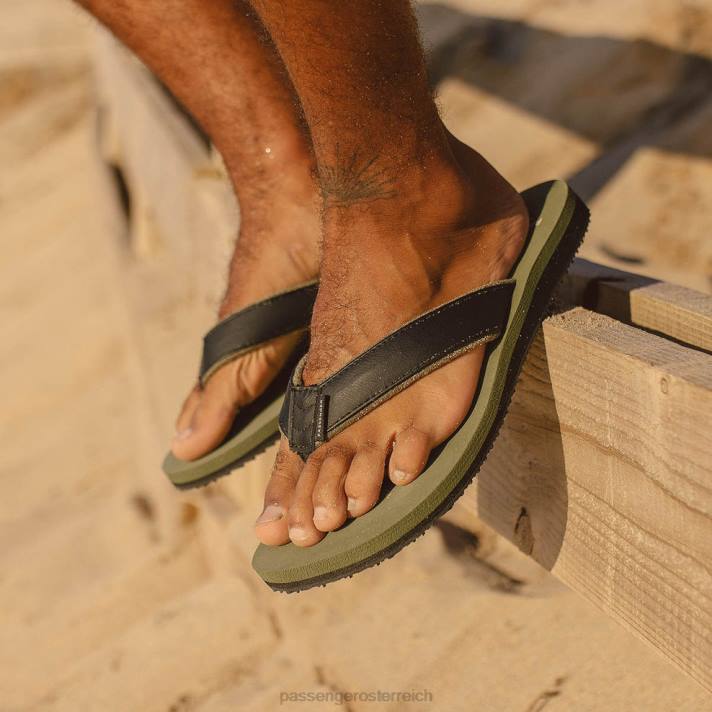 Passenger Männer Laguna Flip-Flops Lorbeergrün 0BP2488 Schuhwerk Grün
