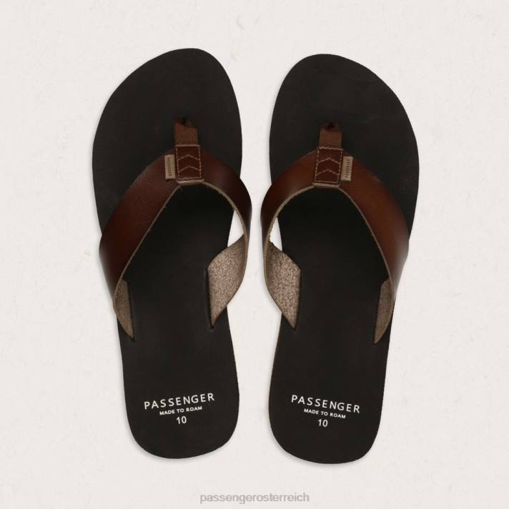 Passenger Männer Santos Flip-Flops dunkelbraun 0BP2489 Schuhwerk braun